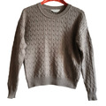 Sl. Ira Grey 25 % Kaschmirpullover mit Rundhalsausschnitt,...