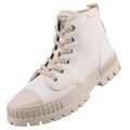 112216-Dockers Damen Gr 39 Sneaker Stiefelette Beige Canfvas 2. Wahl