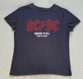 T-Shirt, Gr. S, schwarz mit ACDC in rotem Strass