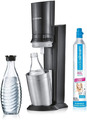Sodastream Crystal 2.0 Aktionspack Wassersprudler, Titan, Inkl. 3 Glasflaschen