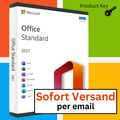 Produktschlüssel für Office 2021 Standard Key Software E-Mail Versand