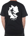 Schwarz-Weiß Fußball T-Shirt 2024 Germany - S-3XL, 100% Baumwolle, EM Fanartikel