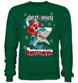Ugly Christmas Sweatshirt Great White Weihnachten Sweater Pullover Heiligabend