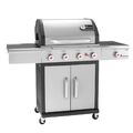 LANDMANN Gasgrill 4 Brenner Grillwagen BBQ Grillstation Seitenbrenner Kochplatte