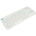 Logitech Wireless Touch Keyboard K400 Plus weiß, DE-Layout Tastatur