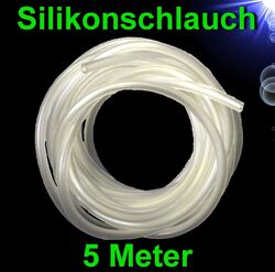 5m Luftschlauch 🍀 SILIKONSCHLAUCH 🍀 Luftpumpe Filter Aquarium Zubehör