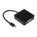 3 in 1 Mini DP zu HDMI DVI VGA Adapter Konverterkabel für MacBook Schwarz