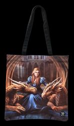 Tragetasche mit Drachen - Fierce Loyalty - Anne Stokes Schultertasche Beutel 