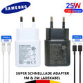 Samsung Galaxy Original 25W Schnellladegerät 2M Ladekabel Adapter Netzteil TYP C