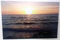 Wandbild Kunstdruck Leinwand Sonnenuntergang Strand Meer 60x40cm Natur Fotodruck