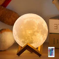 LED Mond Lampe Moon Light Touch Sensor Mondlicht Kinder Nachtlicht 3D Licht