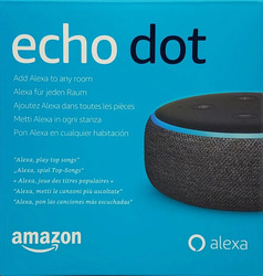 Echo Dot (3. Gen.) Intelligenter Lautsprecher mit Alexa, Anthrazit Stoff***NEU**