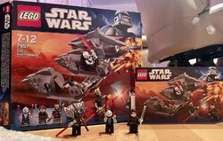 ***LEGO Set 7957 STAR WARS "Sith Nightspeeder" -mit Anleitungen, OVP und Figuren
