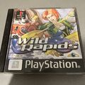 PS1 Wild Rapids Game PAL Rare Black Label Complete With Manual