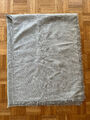 Wunderschöner grau melierter Poncho, Merino/Baumwolle, 150x120cm, NP 129€