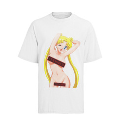 Anime Retro Bio Baumwolle Herren T-Shirt Sailor Moon Waifu of the Day Hentai Gir