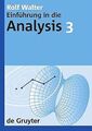 Einführung in die Analysis 3 (de Gruyter Lehrbuch) von R... | Buch | Zustand gut