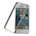 Apple iPhone SE 5 5s Aluminium Rahmen Schutz Bumper Handy Hülle Alu Cover grau
