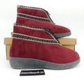 Landgraf Damen Hausschuhe Hausstiefel Warmfutter bordeaux Gr.40