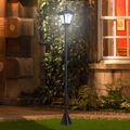 Outsunny Solar Laterne Gartenlaterne Gartenleuchte mit LED 10 Lumen H120cm