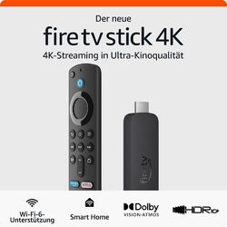 Der neue Amazon Fire TV Stick 4K Ultra HD, Wi-Fi 6, Dolby Vision/Atmos, HDR10+✅Versand am selben Tag (Mo-Fr) bei Zahlung bis 14 Uhr✅