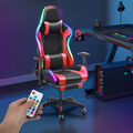 Gaming Stuhl RGB LED Beleuchtung Gamer Chefsessel Gaming Chair Gamingstuhl 150KG