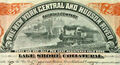 New York Central and Hudson River Railroad Comp. Eisenbahn Gold Anleihe 1908 USA