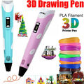 DIY Kinder 3D Stifte Set 3D Druckstift Mit 12Farben PLA Filament 3D Printing Pen