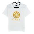 GANT Weiß Seil Icon Rundhals Ss T-Shirt Größe M