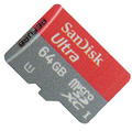 SanDisk 64GB Ultra Micro SD SDXC UHS-I-Speicherkarte Class 10 SDSDQUA-064G