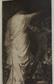 Antiker Druck 1901 Liebe und Tod von G F. Watt aus dem Gemälde in der Tate-Galerie