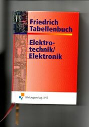 Friedrich Tabellenbuch Elektrotechnik / Elektronik 583. Auflage Friedrich, Wilhe