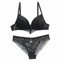 Sexy Spitze Damen gepolstert Plunge BH Set Dessous Unterwäsche BH 75-90 A-B-C-D