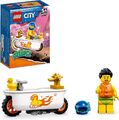 LEGO 60333 City Stuntz Badewannen-Stuntbike, Set mit Motorrad und Minifigur, Act