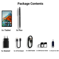 X12 12GB RAM+256GB ROM Tab 10,1Zoll Android13 Pad Tablet Dual SIM GPS 5G Wifi PC✅GPS✅Google✅FHD✅netflix✅Octa-core Tablete