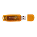 INTENSO USB 2.0 Stick 64GB Rainbow Line Speicherstick 64 GB orange USB Stick