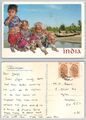 c29592 Lamani Migrantenkinder Indien Postkarte 2000 Briefmarke