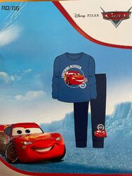 Disney Pixar CARS Kleinkinder Nachtwäsche Schlafanzug Langarm blau 110/116 Neu