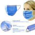 Mund-Nasen-Bedeckung Maske Schutzmaske 3-lagig Gesichtsmaske Atemabdeckung