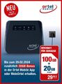 Ortel Mobile - Internet für Zuhause - Wlan Router & Prepaid Sim mit 100GB Option