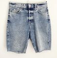 River Island Shorts 14 Denim Distressed Cut Off Jeans Shorts blau leicht waschen