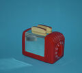 Spielzeug Mini Tostaer Küchenspielzeug Plastik 10,5 x 8 x 6 cm