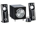 auvisio PC Boxen: Aktives 2.1-Multimedia-Soundsystem mit Subwoofer MSX-220, 3...