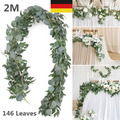 200 CM Künstliche Eukalyptus Girlande Hängen Rattan Hochzeit Grün Wohnkultur-DE