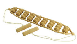 Holz Massageband Rückenkette Massageroller Massage Rückenmassage Massagegerät