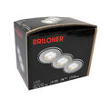 3 x Briloner LED Einbauleuchten Alu rund 3 x 4,5W 470lm warm 3-Stufen-Dimmbar