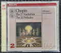 Chopin The 21 Nocturnes The 26 Préludes A. Harasiewicz 2-CD Philips 1994 NEU OVP