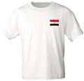 T-Shirt mit Print - Wappen Flagge ÄGYPTEN - Gr. S-3XL in Weiß