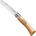 OPINEL Taschenmesser Kinder Schnitz Messer Holz rund Camping braun rostfrei neu