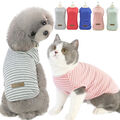 Haustier Hund Katze Kleidung Gestreifte T-Shirt Kleiner Hunde Weste Chihuahua
